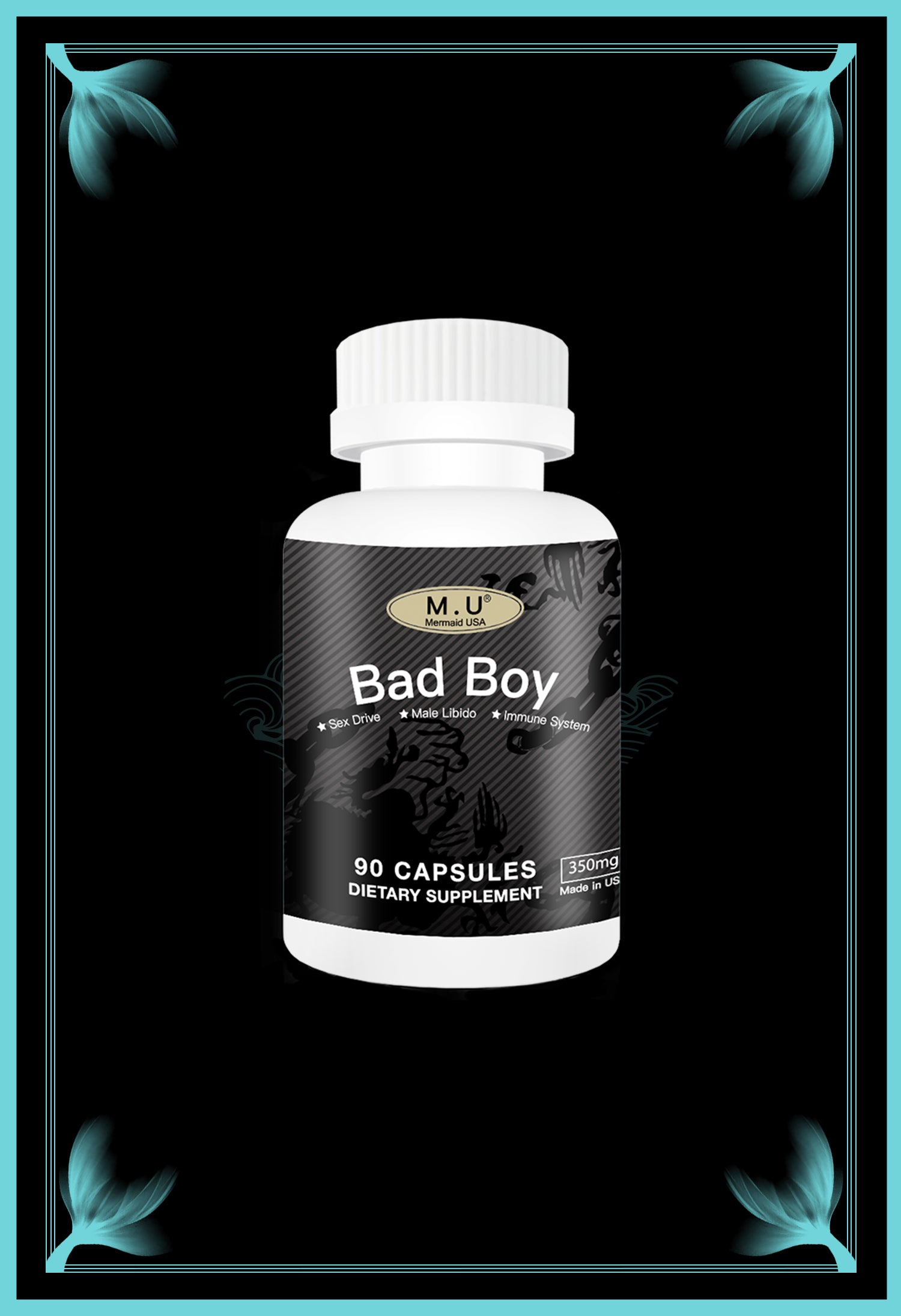 Bad Boy-Male pills for Men Support Male- Mermaid USA